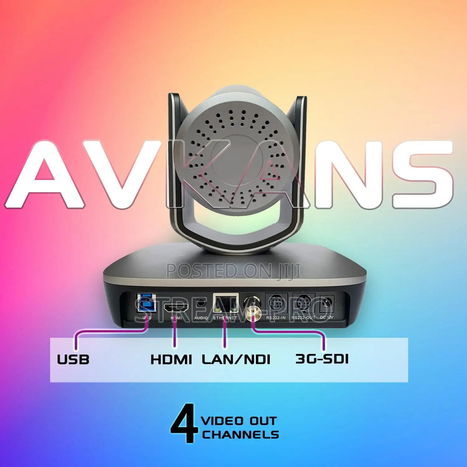 AVKANS NDI Camera AI Tracking With 20X Zoom PTZ Camera