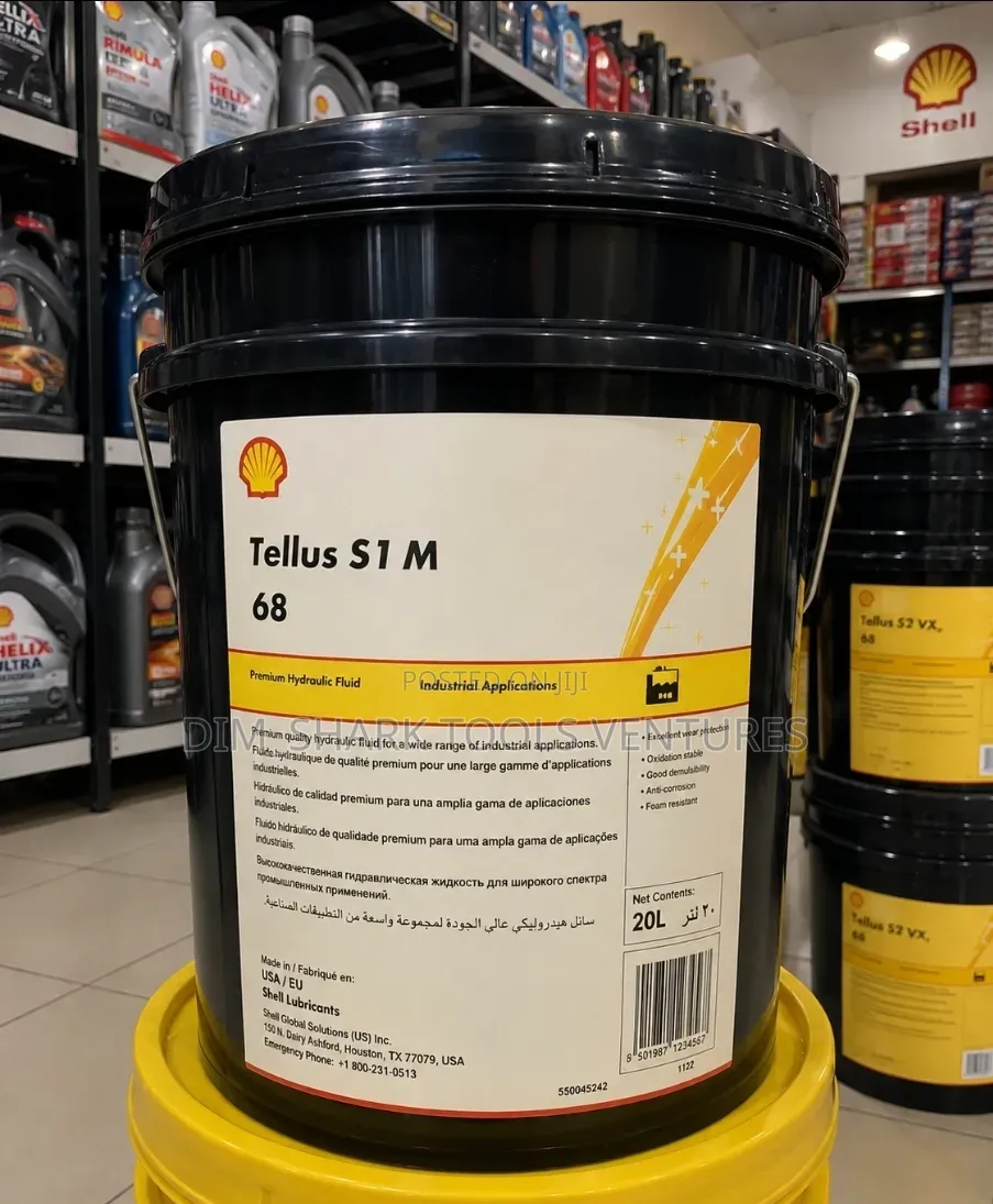 20L Shell Tellus S1 M 68 Premium Industrial Hydraulic Fluid