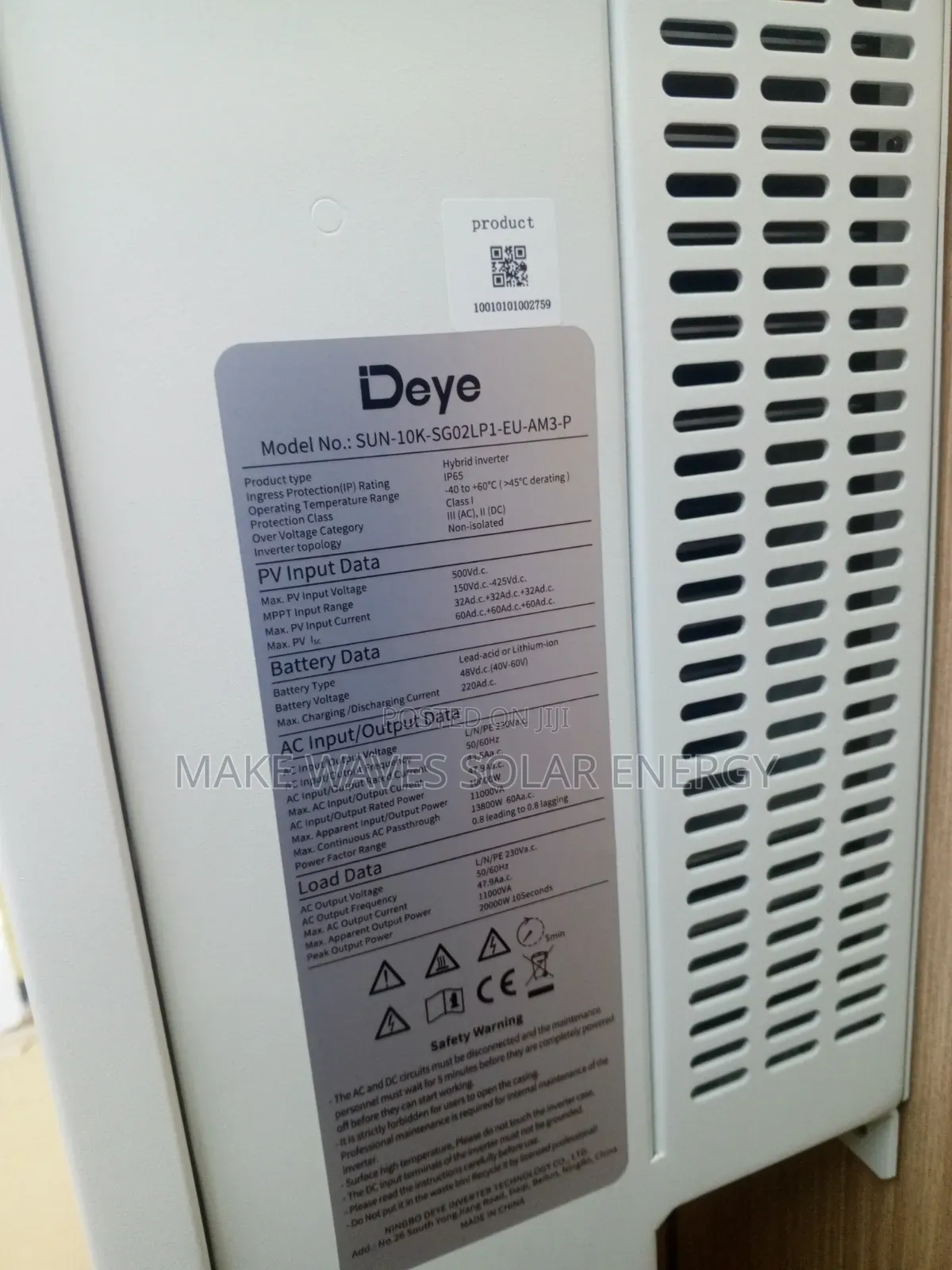 10kva 48v Deye Solar Inverter Hybrid