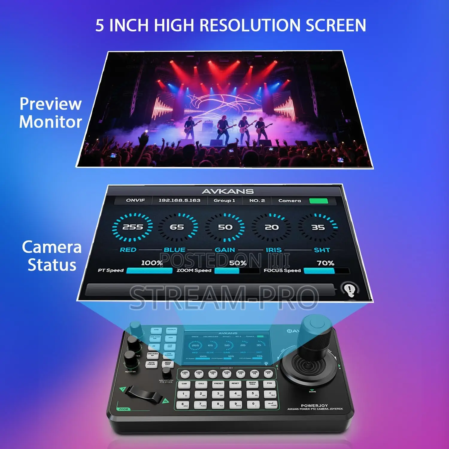 Akvans Powerjoy Non-Ndi Ip PTZ Camera Joystick Controller