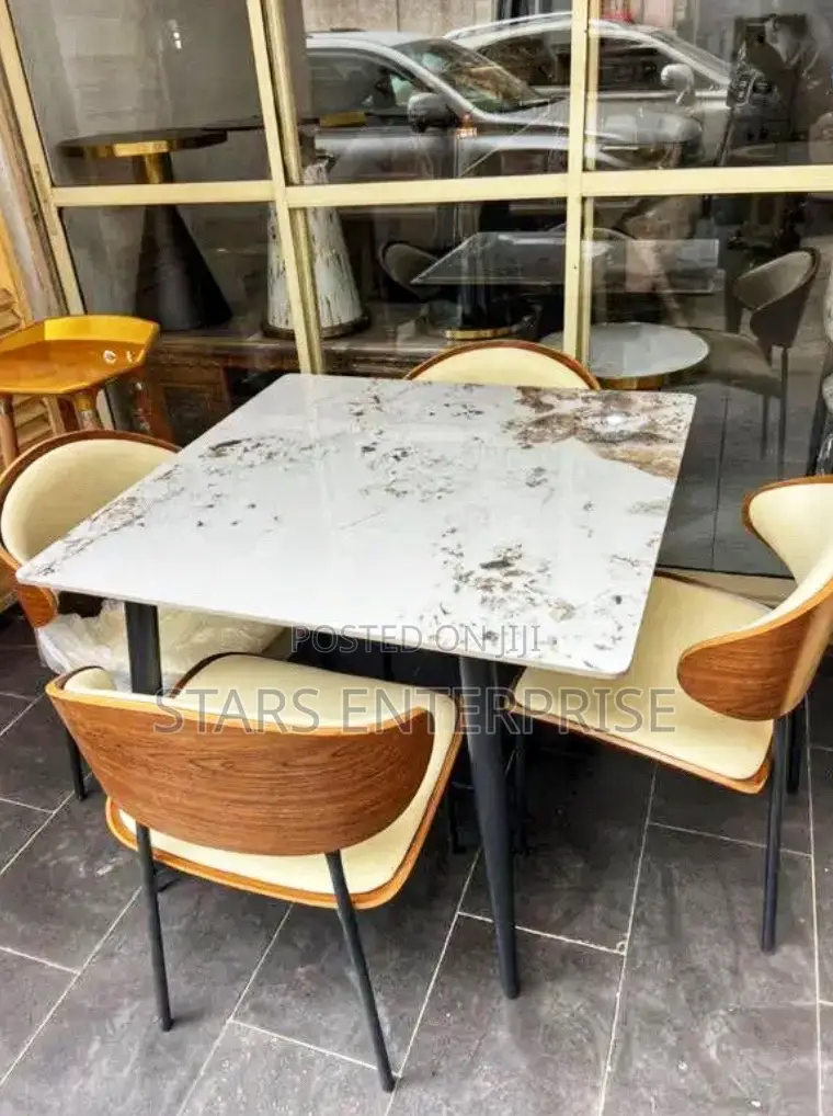 4 Seater Modern Marble Dining