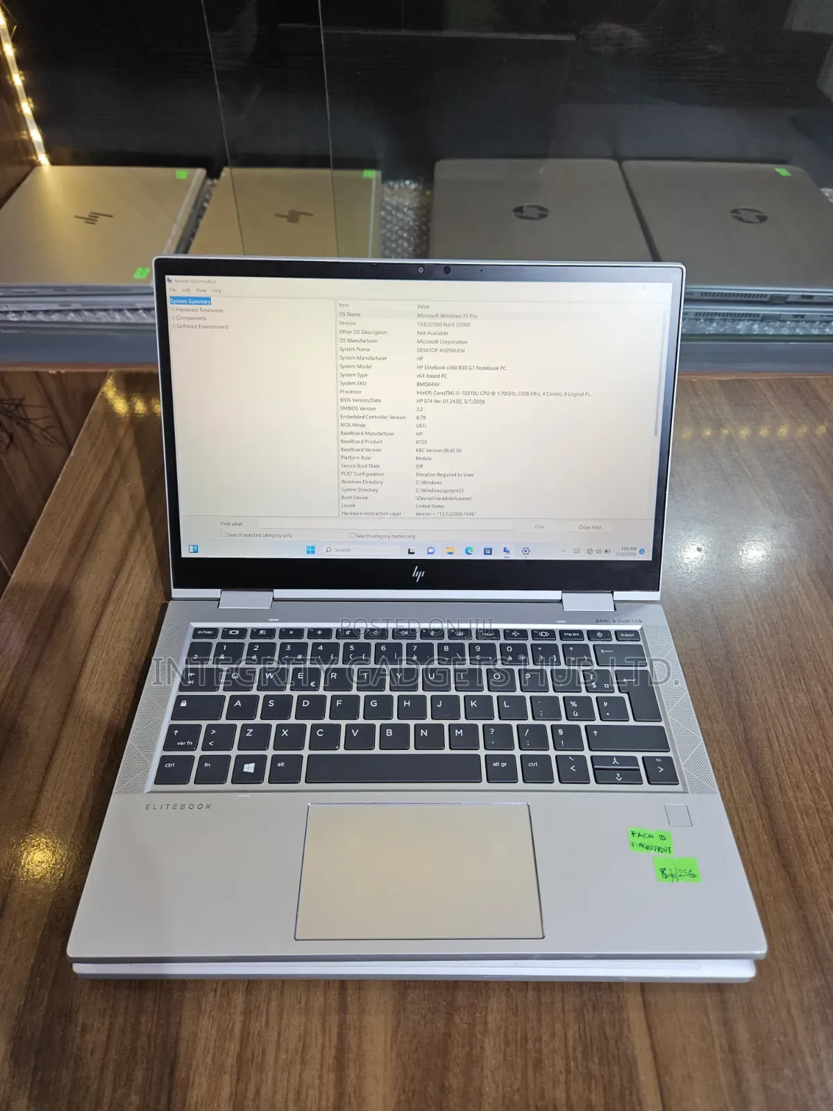 Laptop HP EliteBook 830 G7 8GB Intel Core i5 SSD 256GB