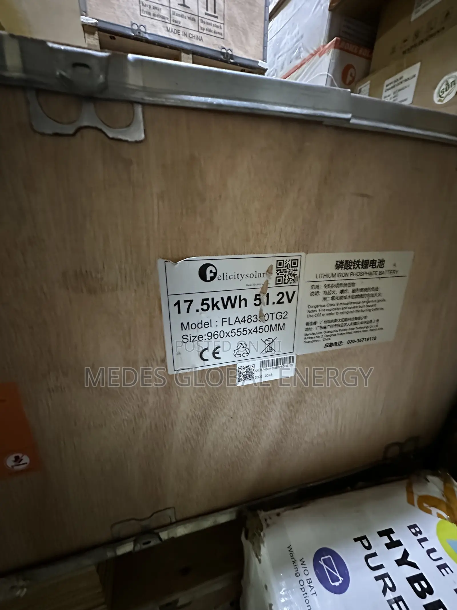 17.5kwh 51.2v Felicity Lithium Ion Battery