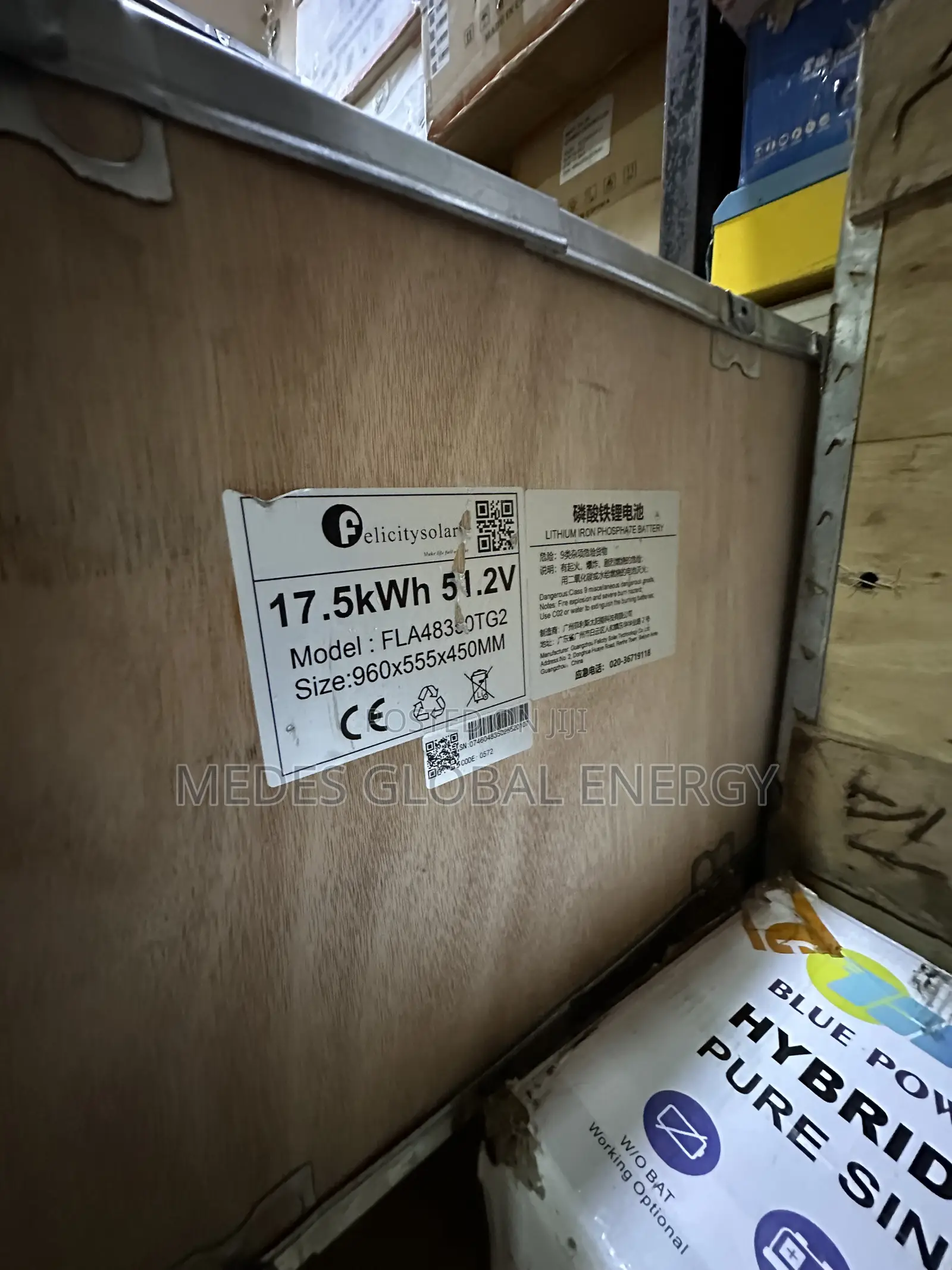 17.5kwh 51.2v Felicity Lithium Ion Battery