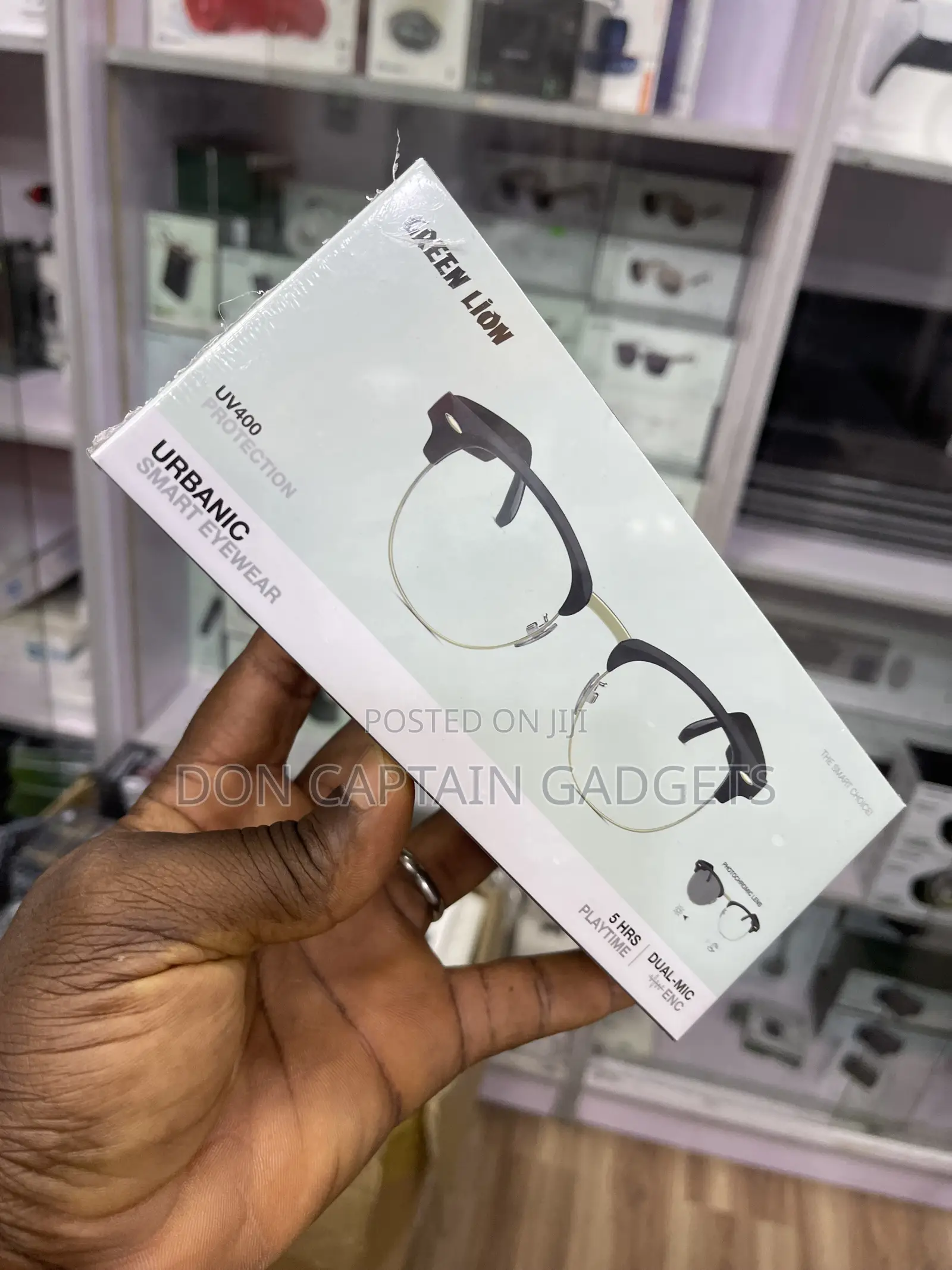 Green Lion UV400 Protection URBANIC Smart Eyewear ( Smart Glasses )