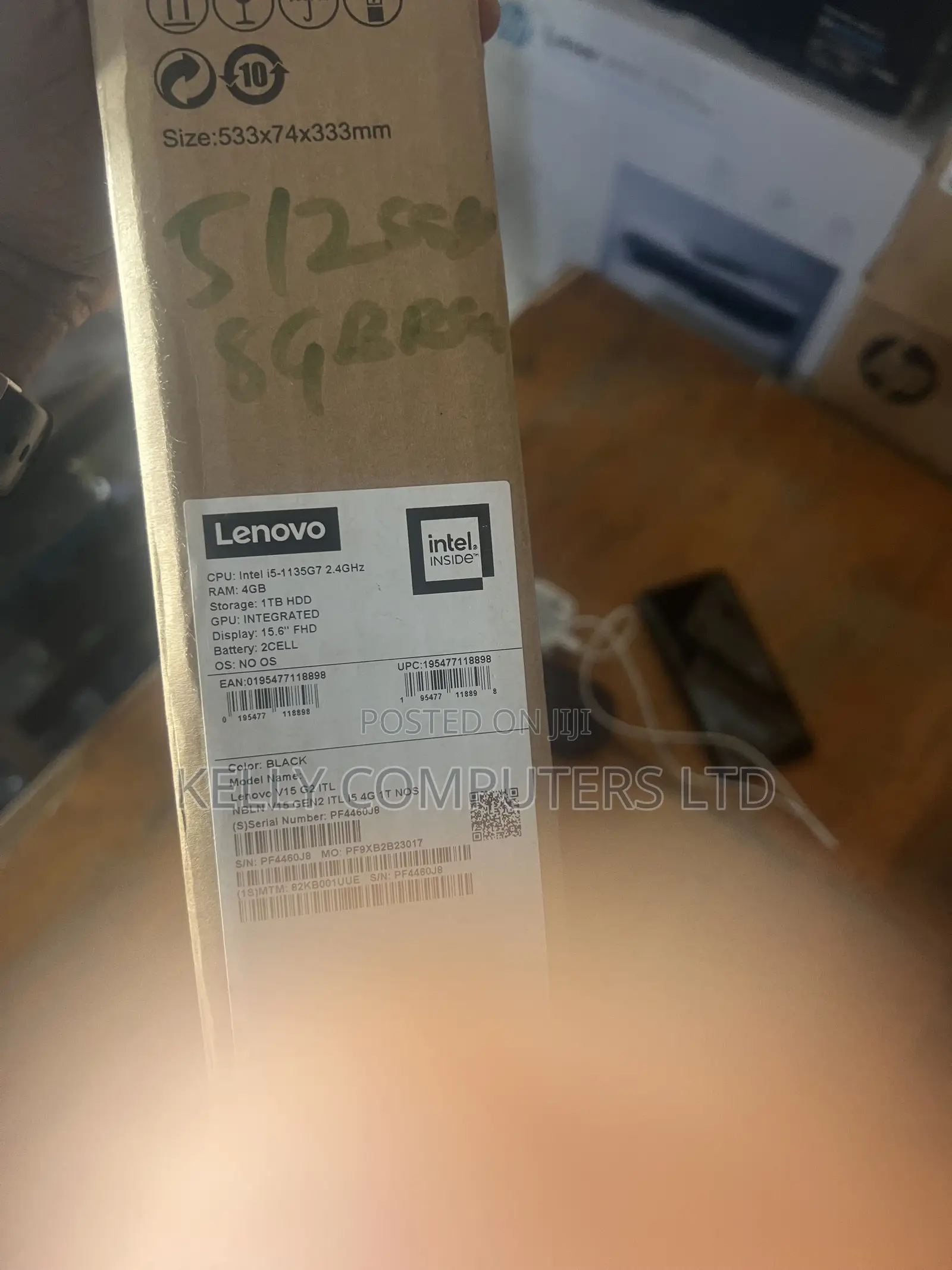 New Laptop Lenovo V15 8GB Intel Core i5 SSD 512GB
