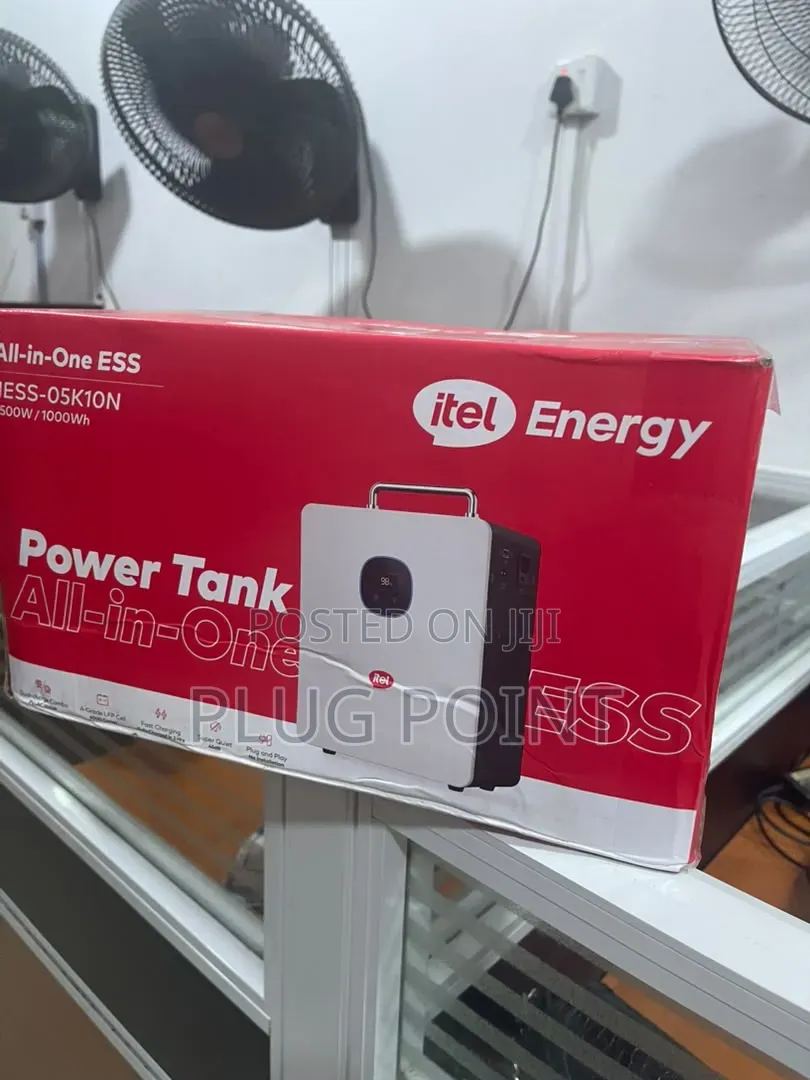 Itel 500W Portable Power Tank With Rechargeable Battery