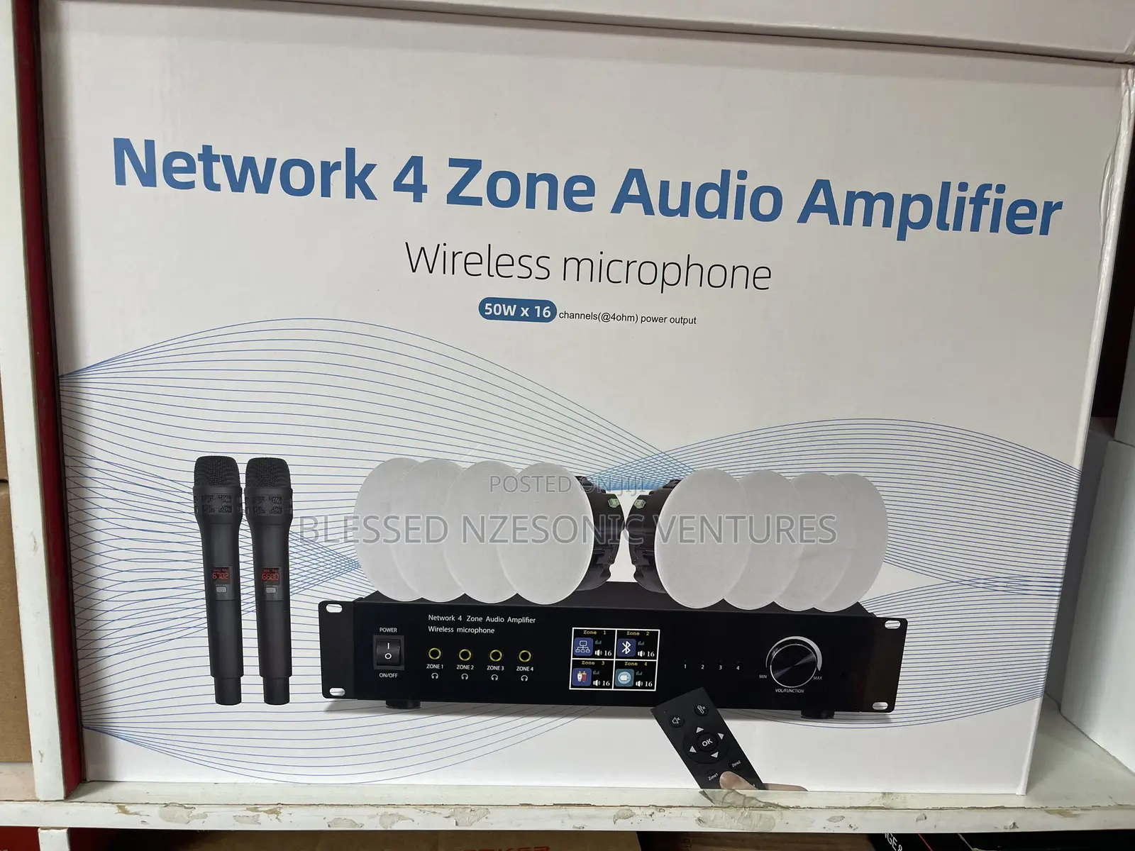 Network 4 Zone Audio Amplifier