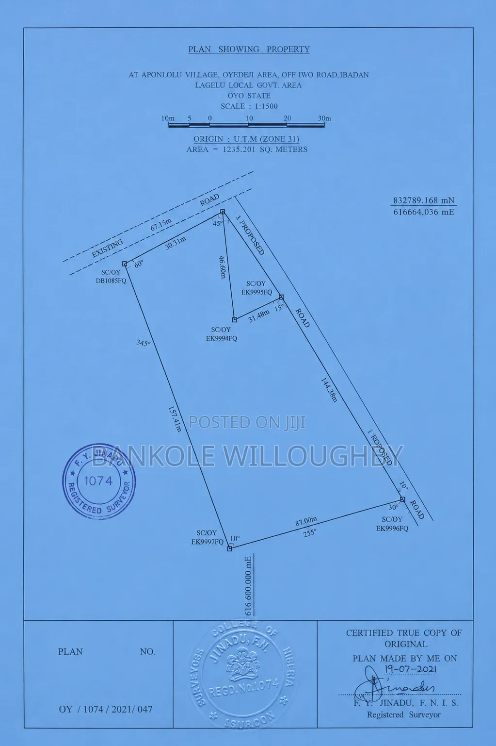 3 Acres of Land for Sale at Aponlolu Village, Off Iwo Road–₦30M Asking