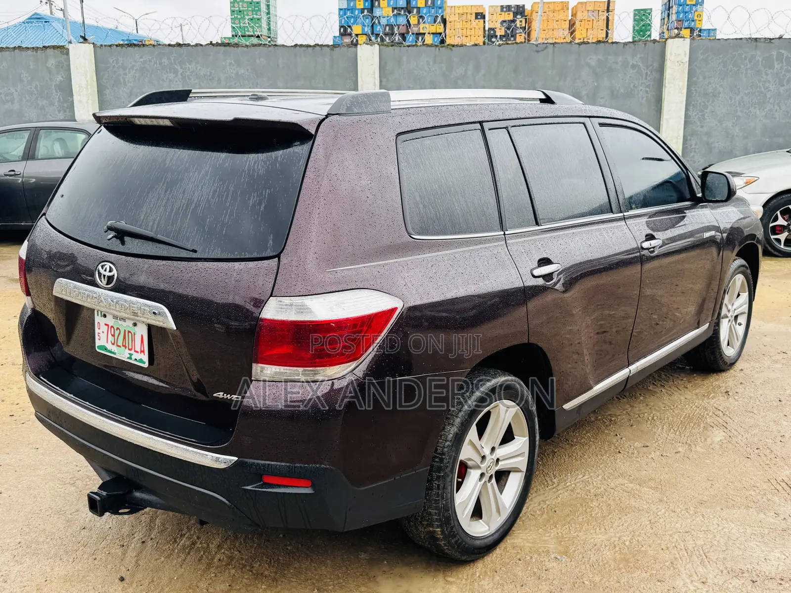 Toyota Highlander Limited 3.5l 4WD 2013 Burgundy