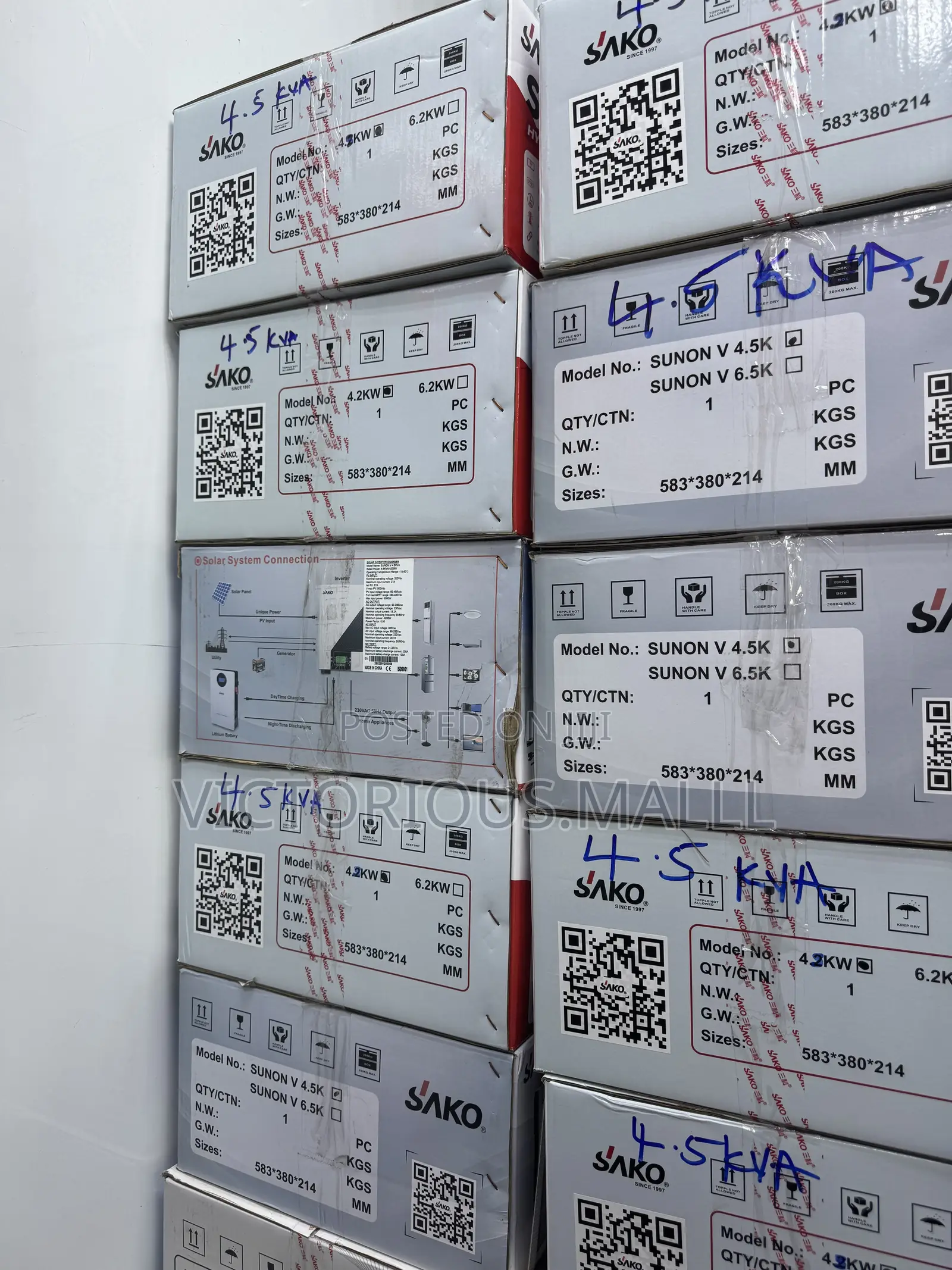 4.5kva Sako SUNON v Hybrid MPPT Solar Inverter
