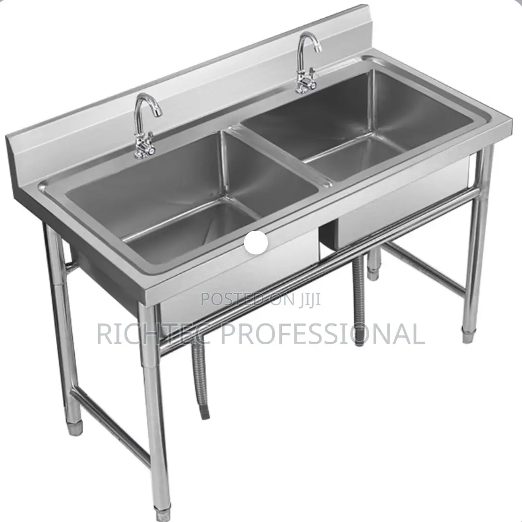 Commercial Double Bowl Stainless Steel Sink
