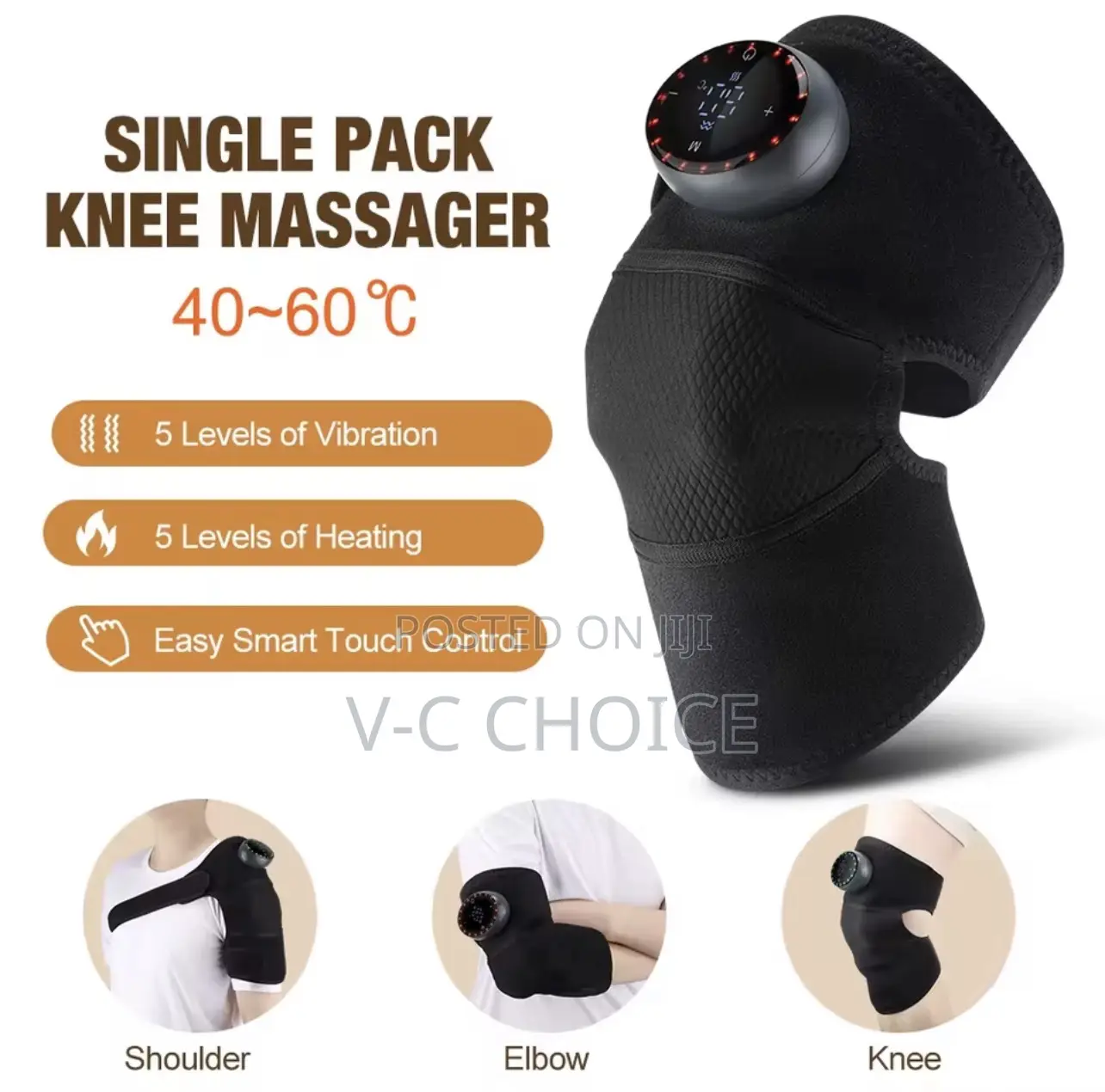 Electric Heating Knee Pad Hot Compress Cordless Massager