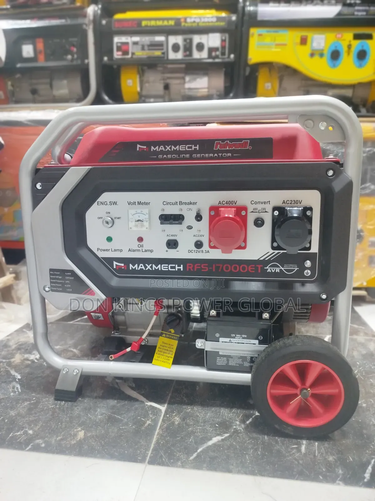 MAXMECH RFS 17000 ET 15.0KVA Electric Start Generator