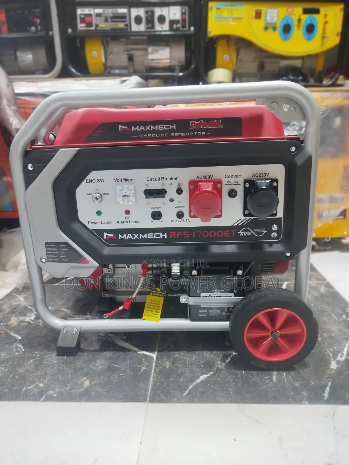 MAXMECH RFS 17000 ET 15.0KVA Electric Start Generator