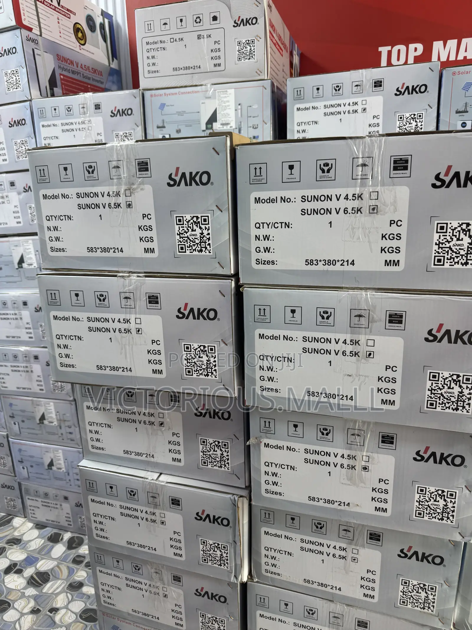 6.5kva Sako SUNON v Hybrid MPPT Solar Inverter