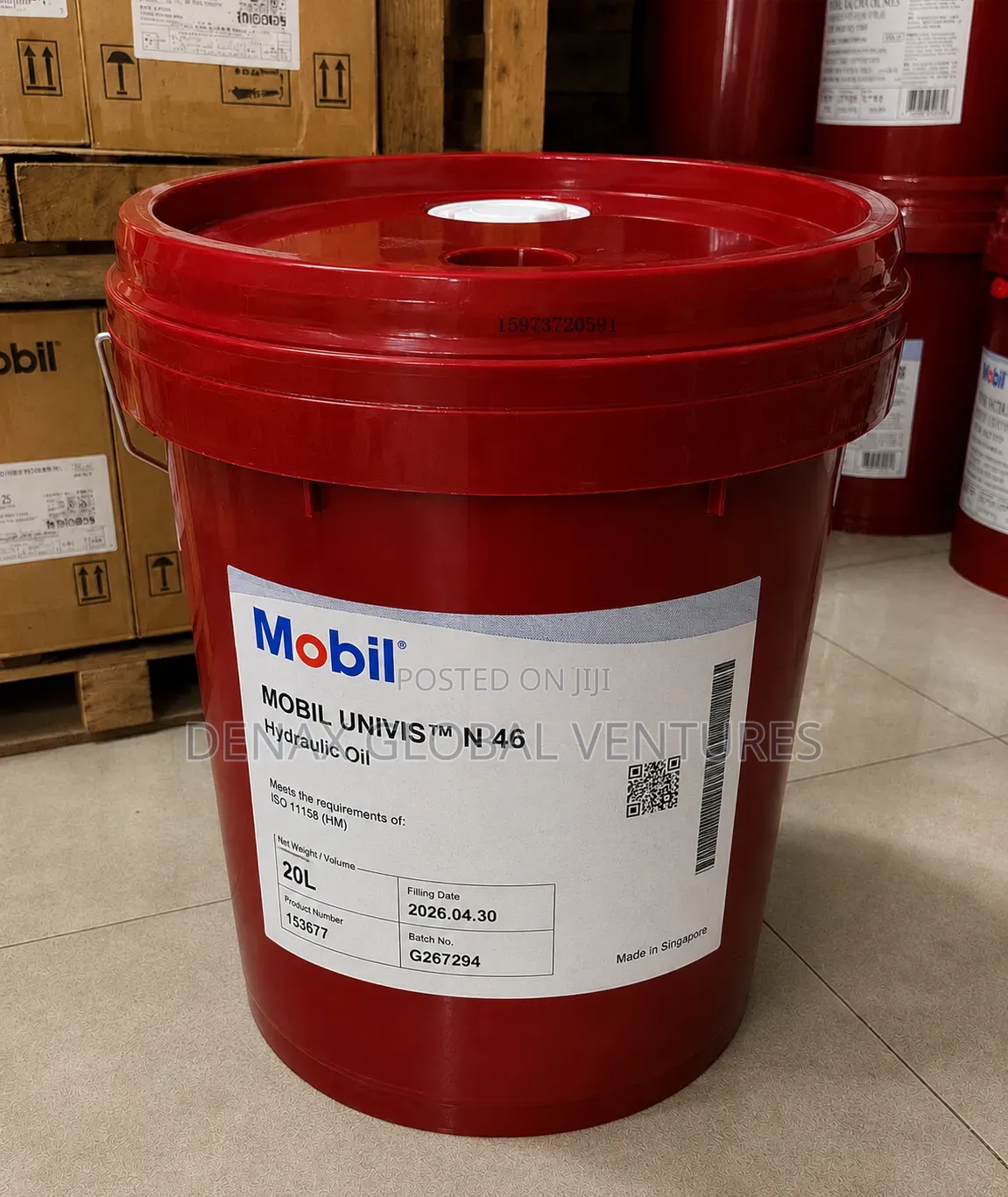 Mobil Univis N 46 Anti-Wear Hydraulic Oil 20litres