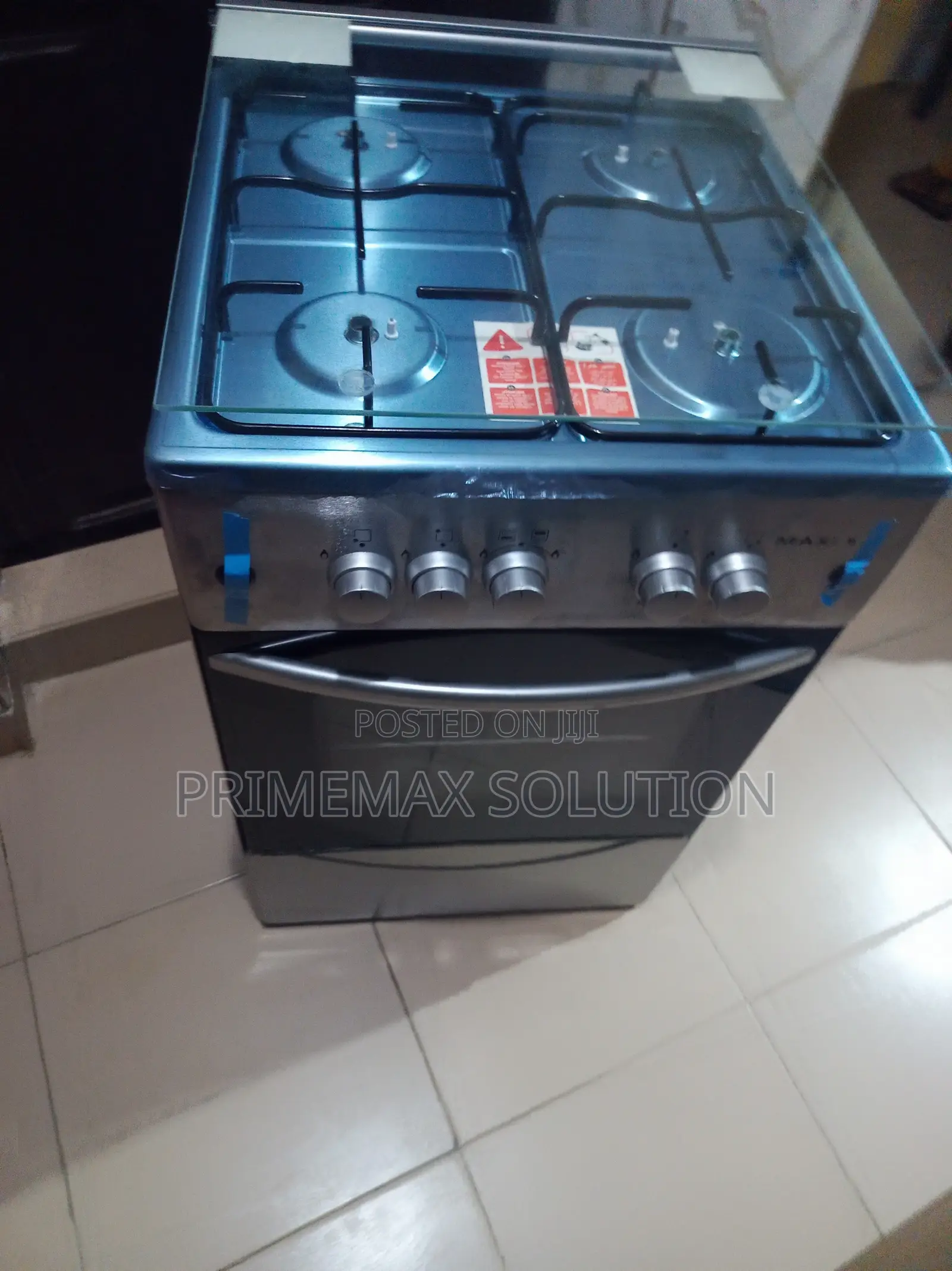 Elegant Efficient Maxi 50x50 Stainless Steel Gas Hob