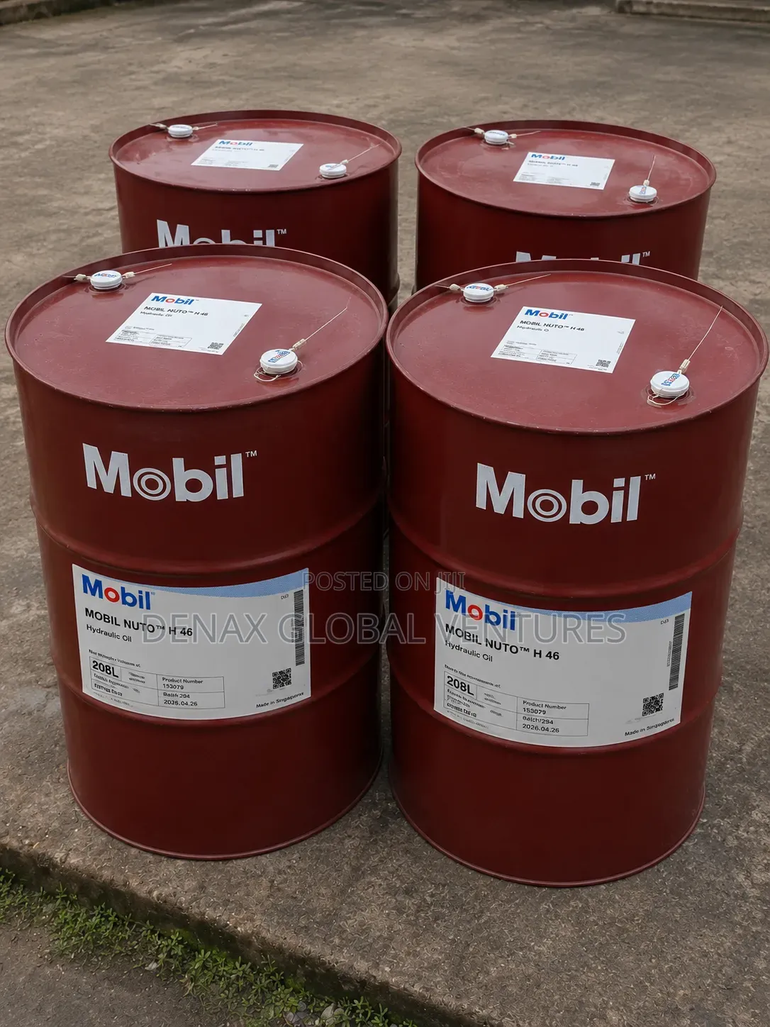 Mobil Nuto H 46 Anti-Wear Hydraulic Oil 208L