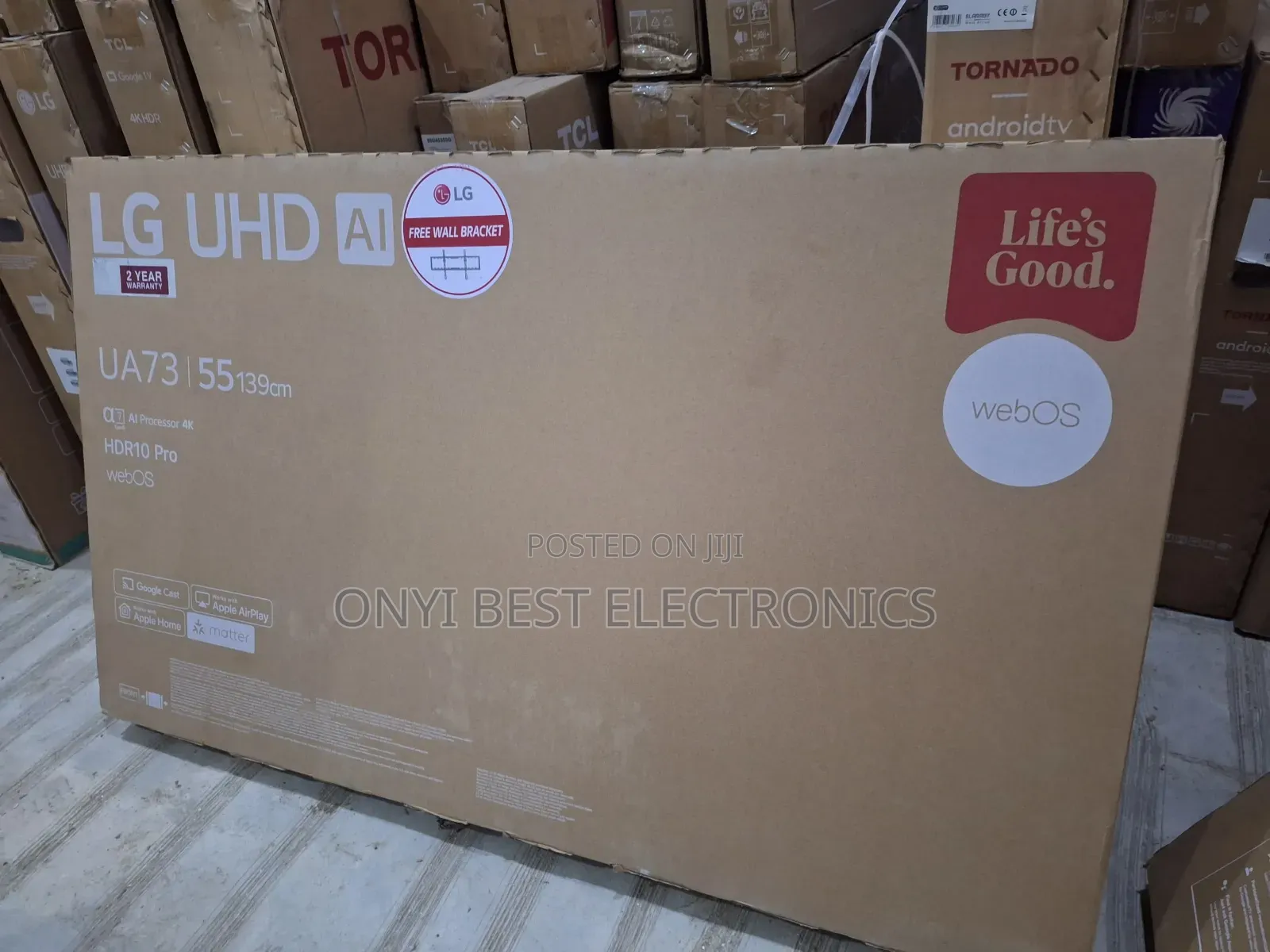 LG TV Uhd 55 Inch Ua73 Smart TV Ready Hdr10 Webos25