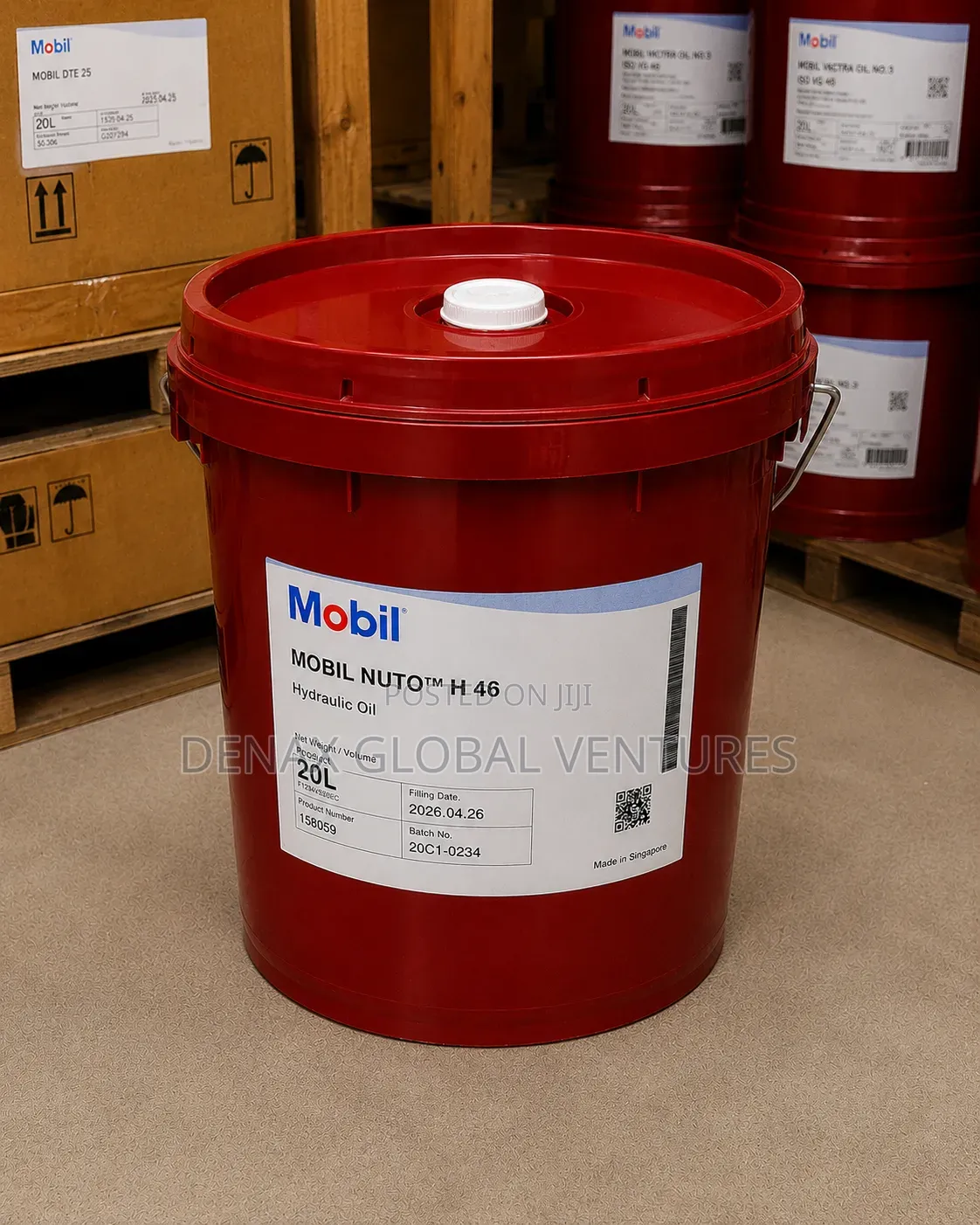 Mobil Nuto H 46 Anti-Wear Hydraulic Oil 20litres