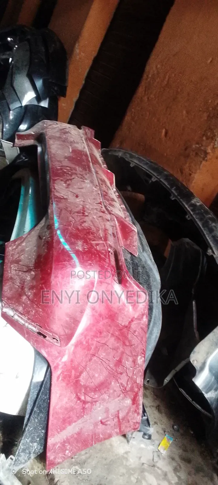 Empty Back Bumper Toyota Camry SE 2019 Model