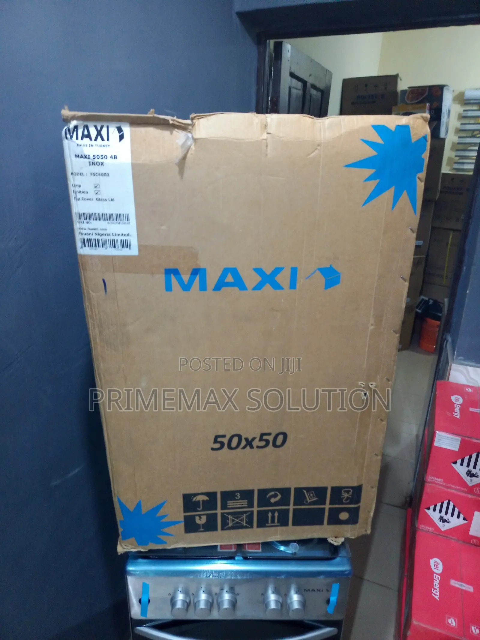 Fast Lighting 50x50 Maxi 4-Burner Inox Gas Cooktop