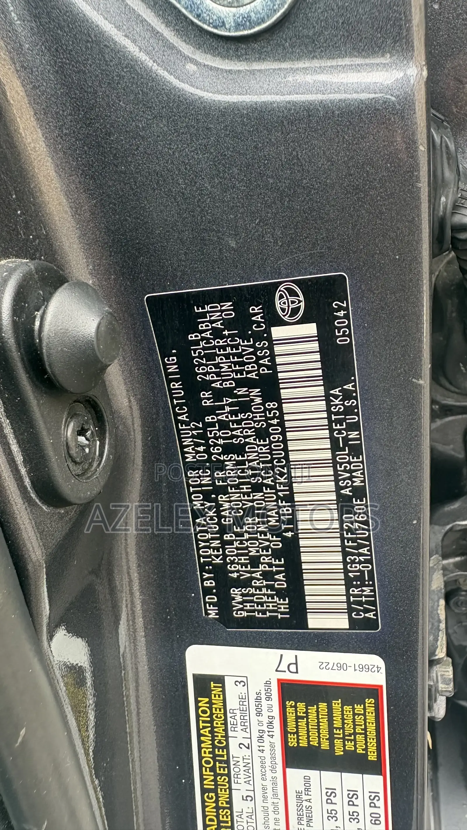Toyota Camry SE Limited Edition 4dr Sedan (2.5L 4cyl 6A) 2012 Gray