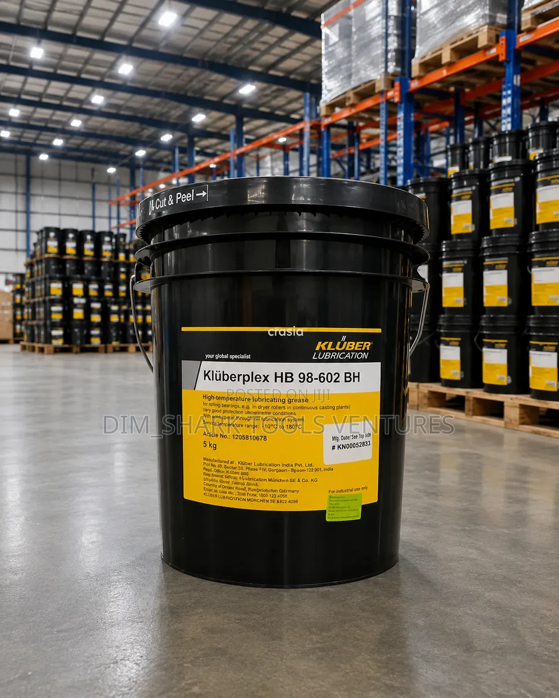 Black Bucket of Klüberplex HB 98-602 BH