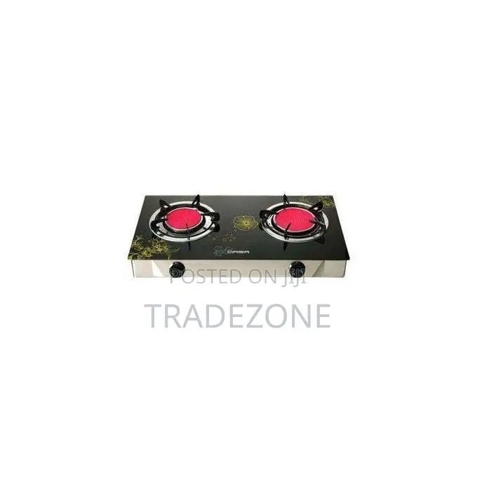 Qasa Tempered Glass 2 Burner Gas Cooker QGC-2BG Infrared