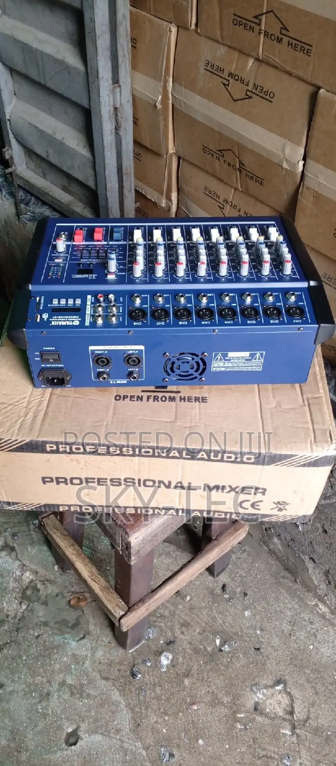 Original Yamaha Mixer 8channels Power Mixer Bluetooth USB