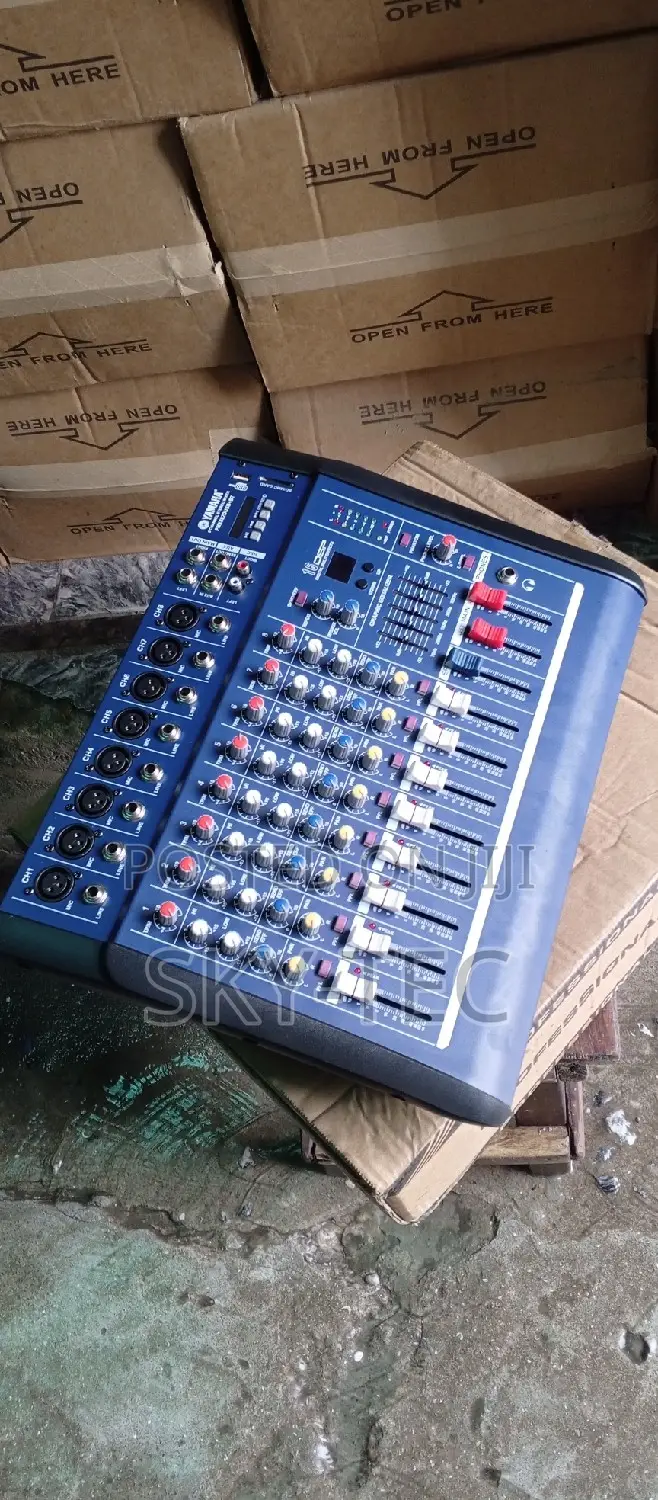 Original Yamaha Mixer 8channels Power Mixer Bluetooth USB