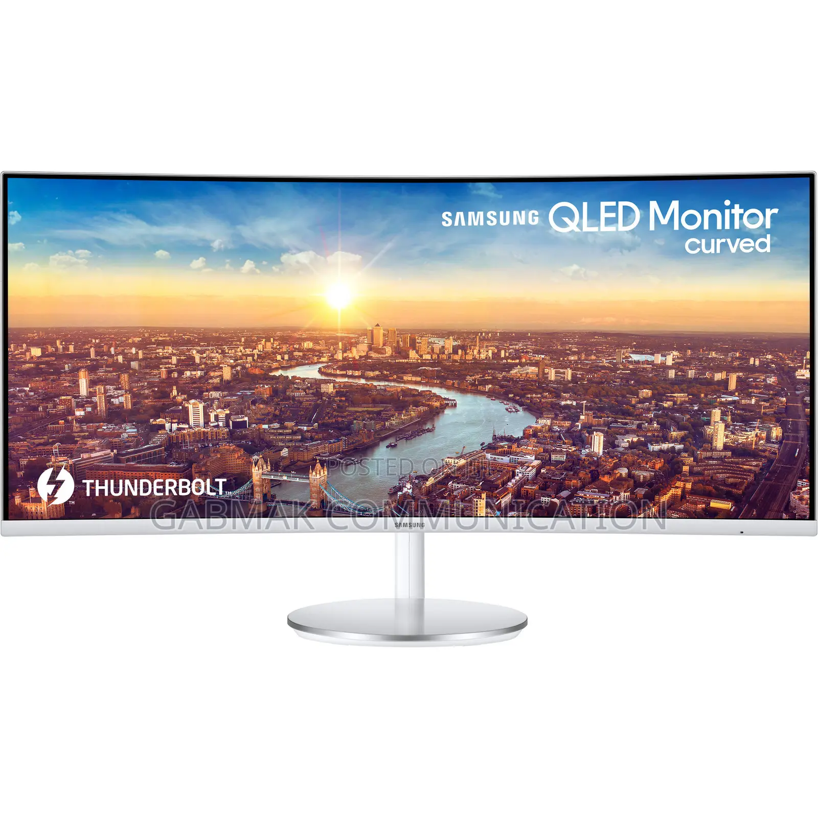 QLED Thunderbolt 3” 34’ Inch Curved Monitor Samsung CJ79”