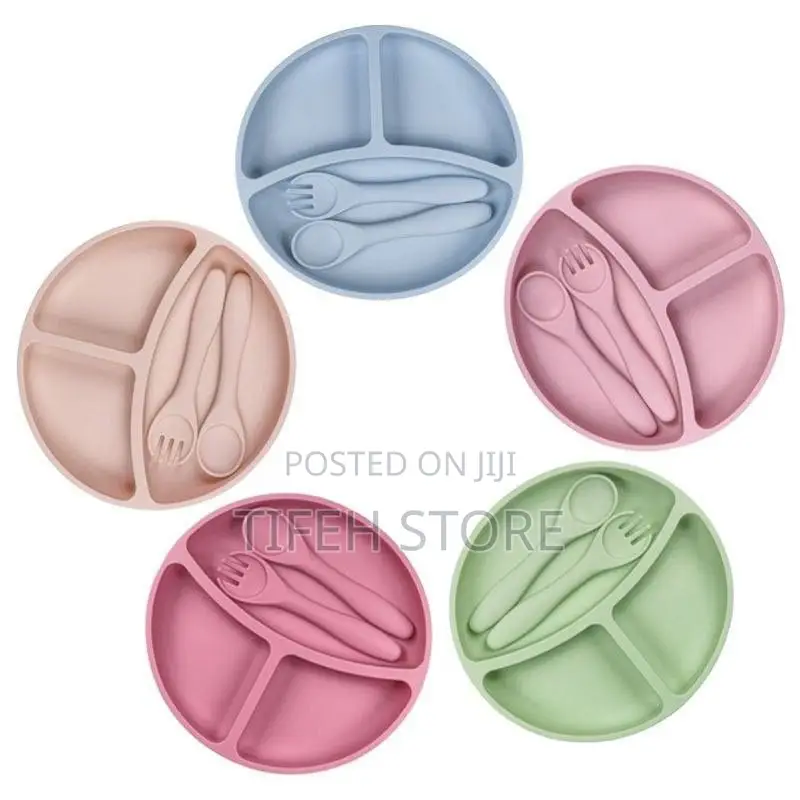 Silicone Children Plate and Spoon