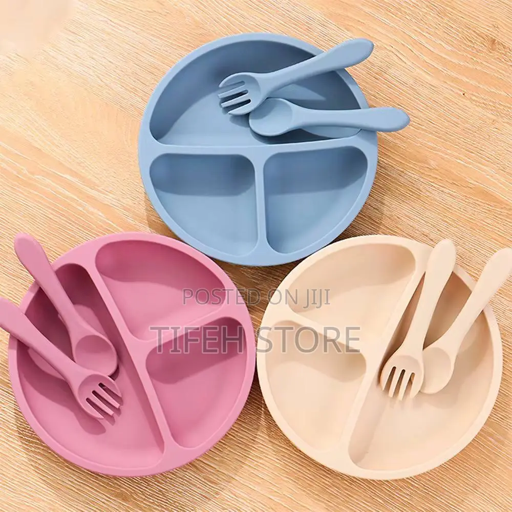 Silicone Children Plate and Spoon