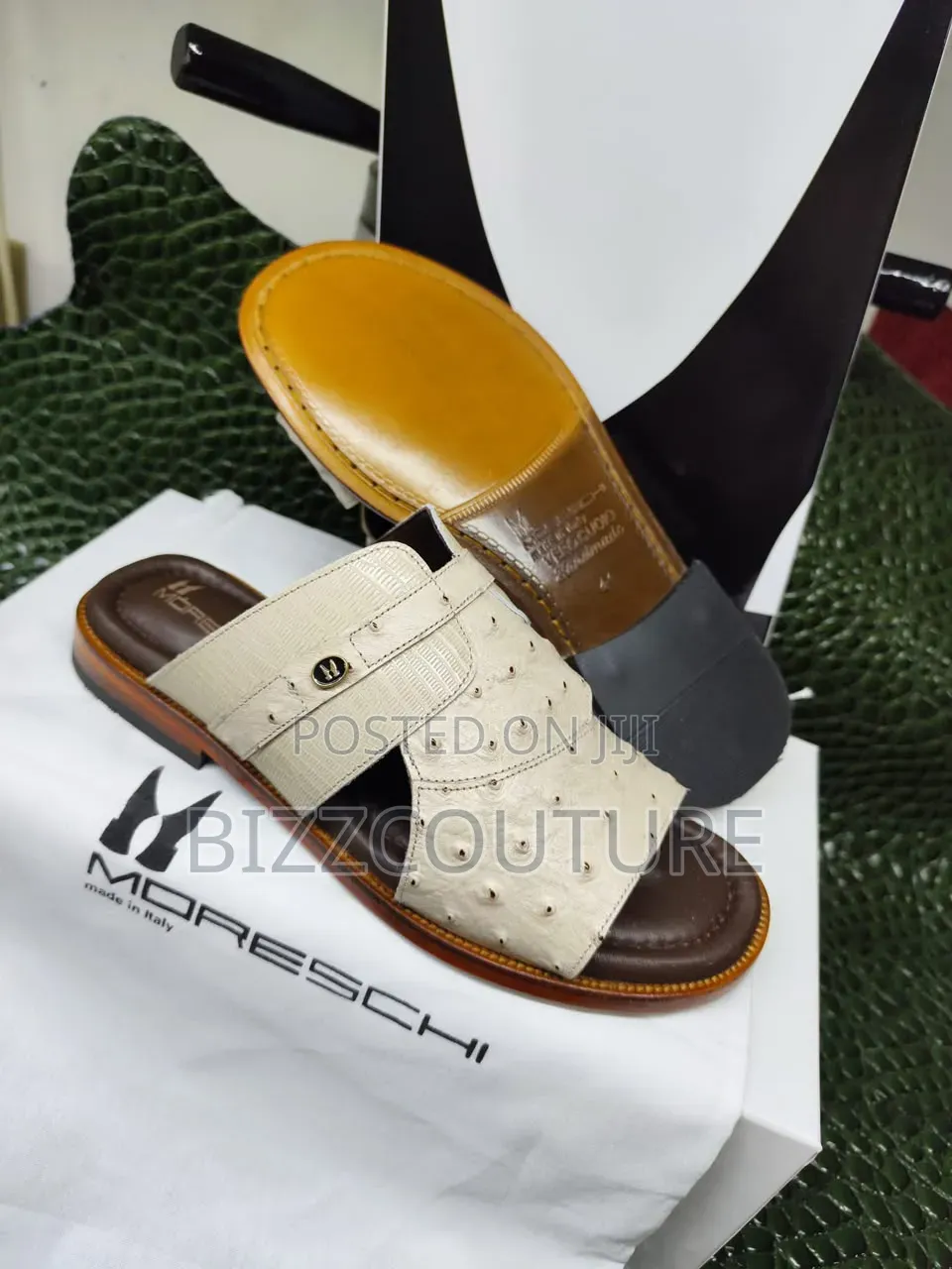 Original Moreschi Slippers for Men's 100% Authentic Guaranteed