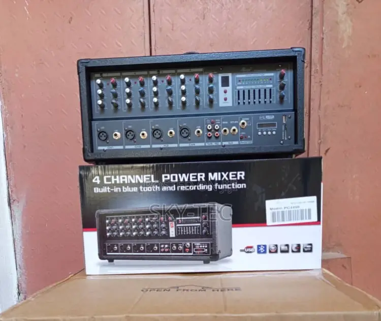 Originalbox Power Mixer 4channels Bluetooth USB 2500watts