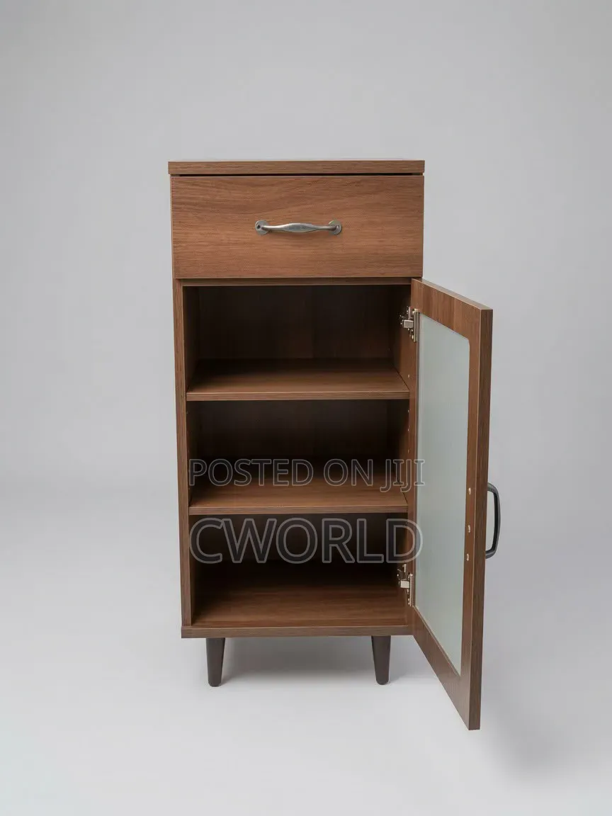 Walnut Wooden Accent Cabinet - Imported