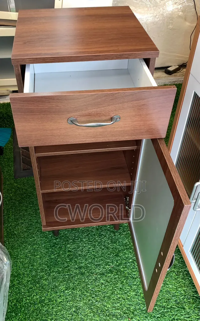 Walnut Wooden Accent Cabinet - Imported