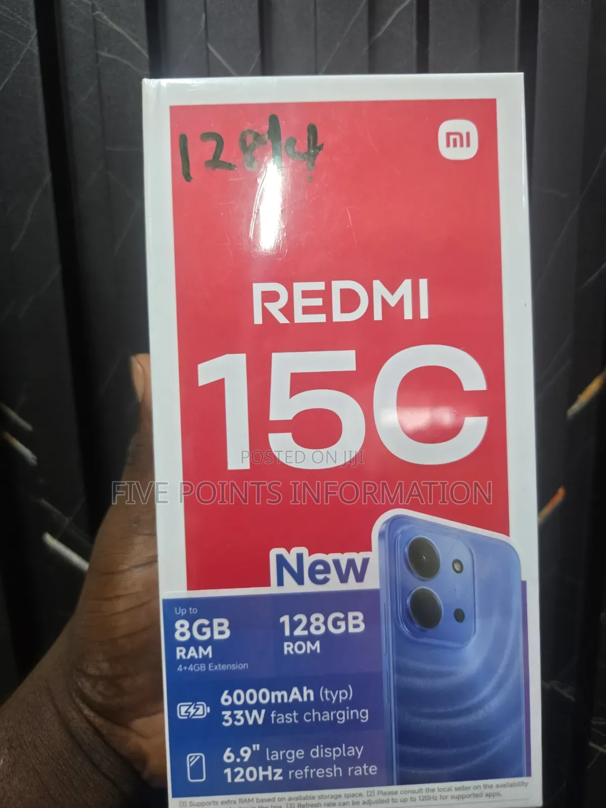 New Xiaomi Redmi 15C 4G 128 GB Black