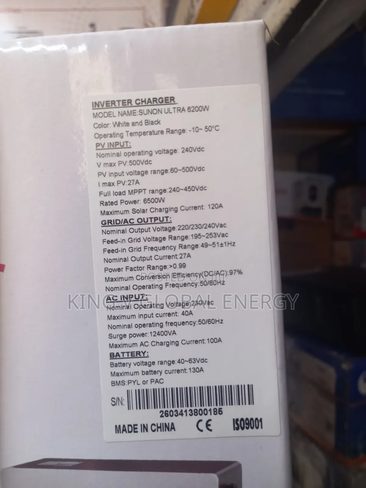 Sako 6.2kva 48v Hybrid Solar Inverter