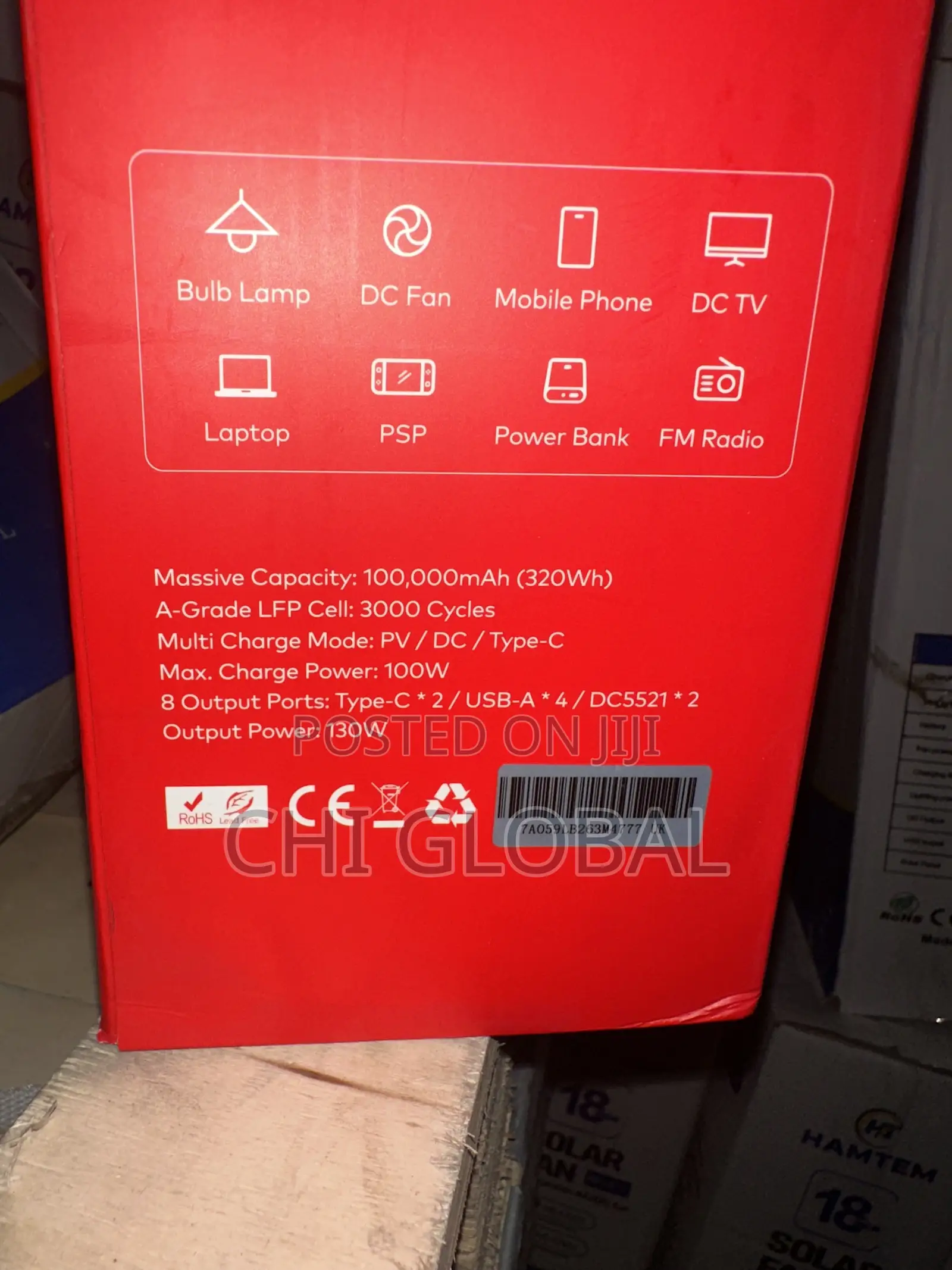 Itel Power Go 320wh 100w Solar Tank