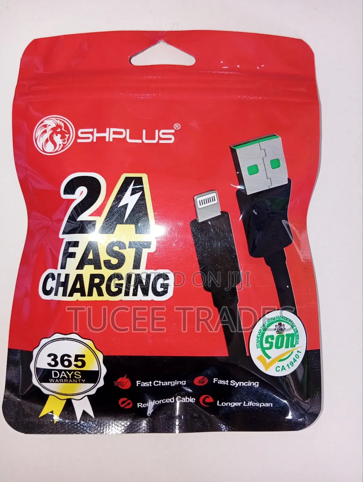 SHPLUS Fast Charging Black iOS USB Cable