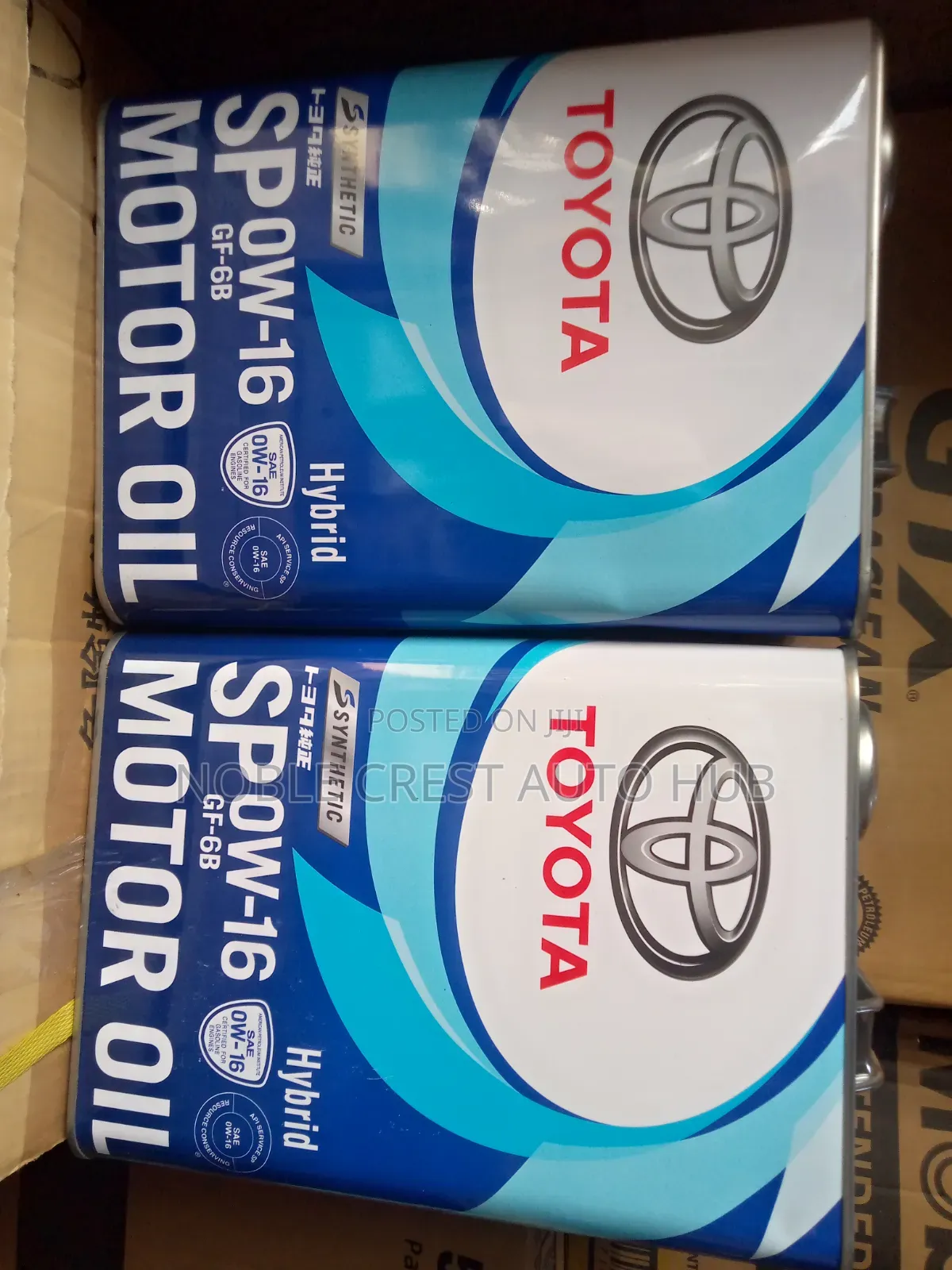 0w-16 Hybrid Toyota Engine Oil 4L for Toyota Cars