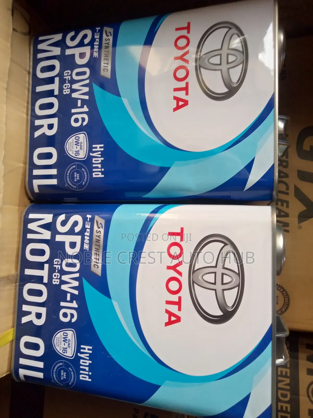 0w-16 Hybrid Toyota Engine Oil 4L for Toyota Cars