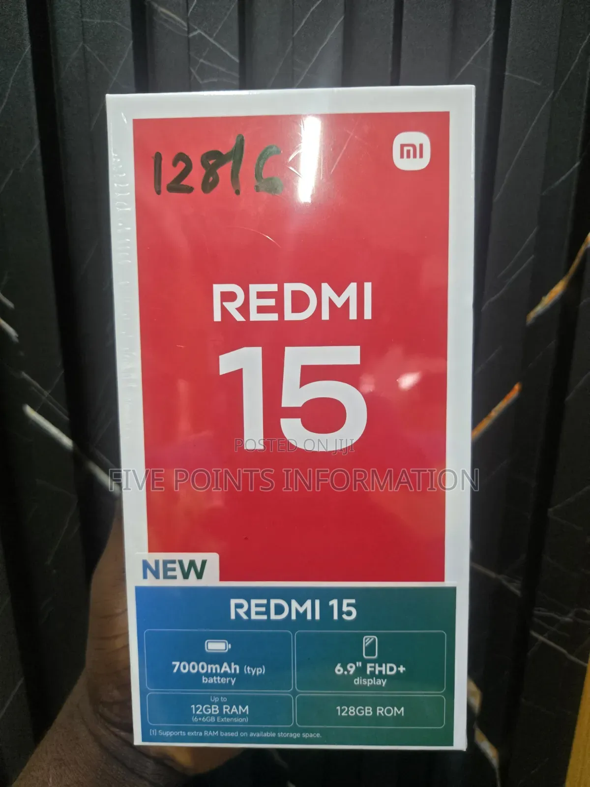 New Xiaomi Redmi 15 128 GB Black