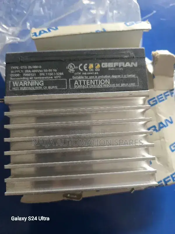 Gefran | GTS 25/480-0 | Solid State Relay 25a 480vac 6-32vdc Control