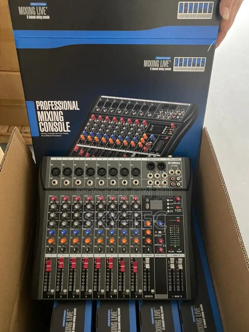 Original Yamaha Mixer 8channels Bluetooth USB Auxiliary