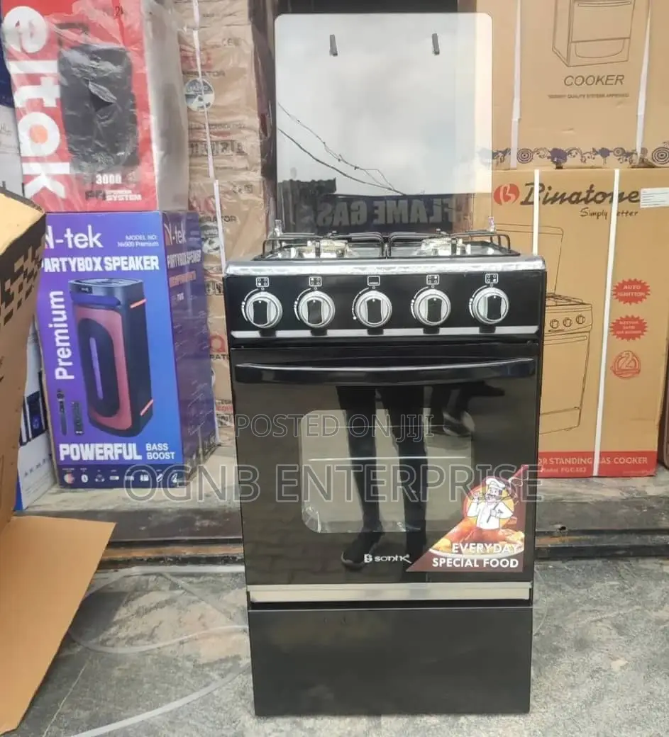 Sonik 50 by 50 4 Gas Burner Standing Cooker