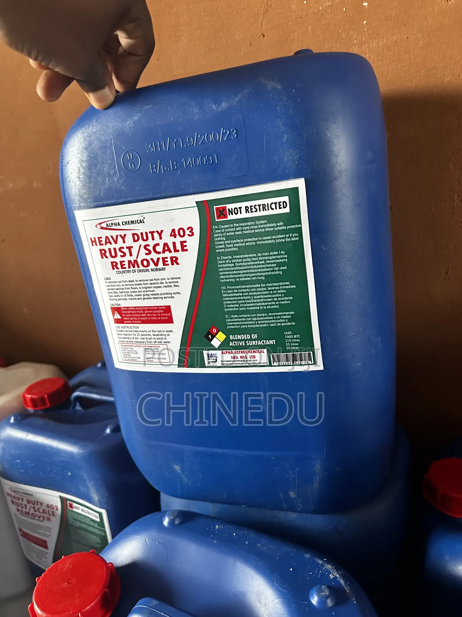 Heavy Duty 403 Rust/Scale Remover 20l